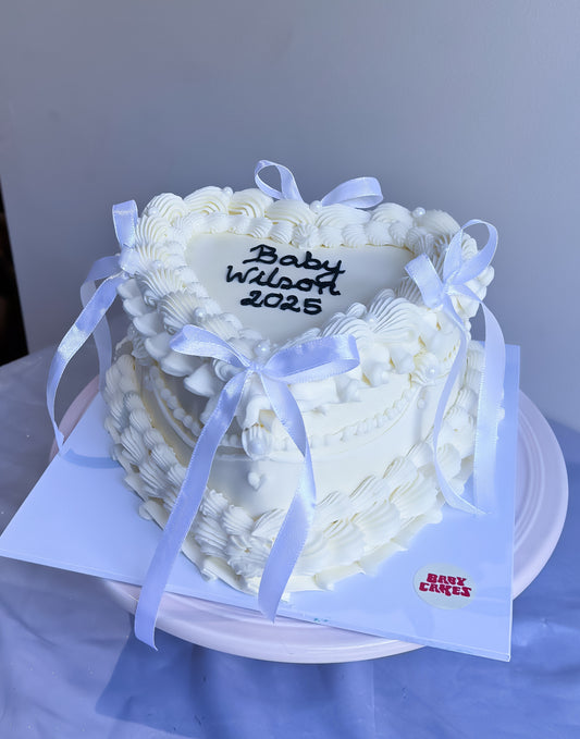 Gender Reveal Baby Cakes ✨…pink or blue? What will it be?