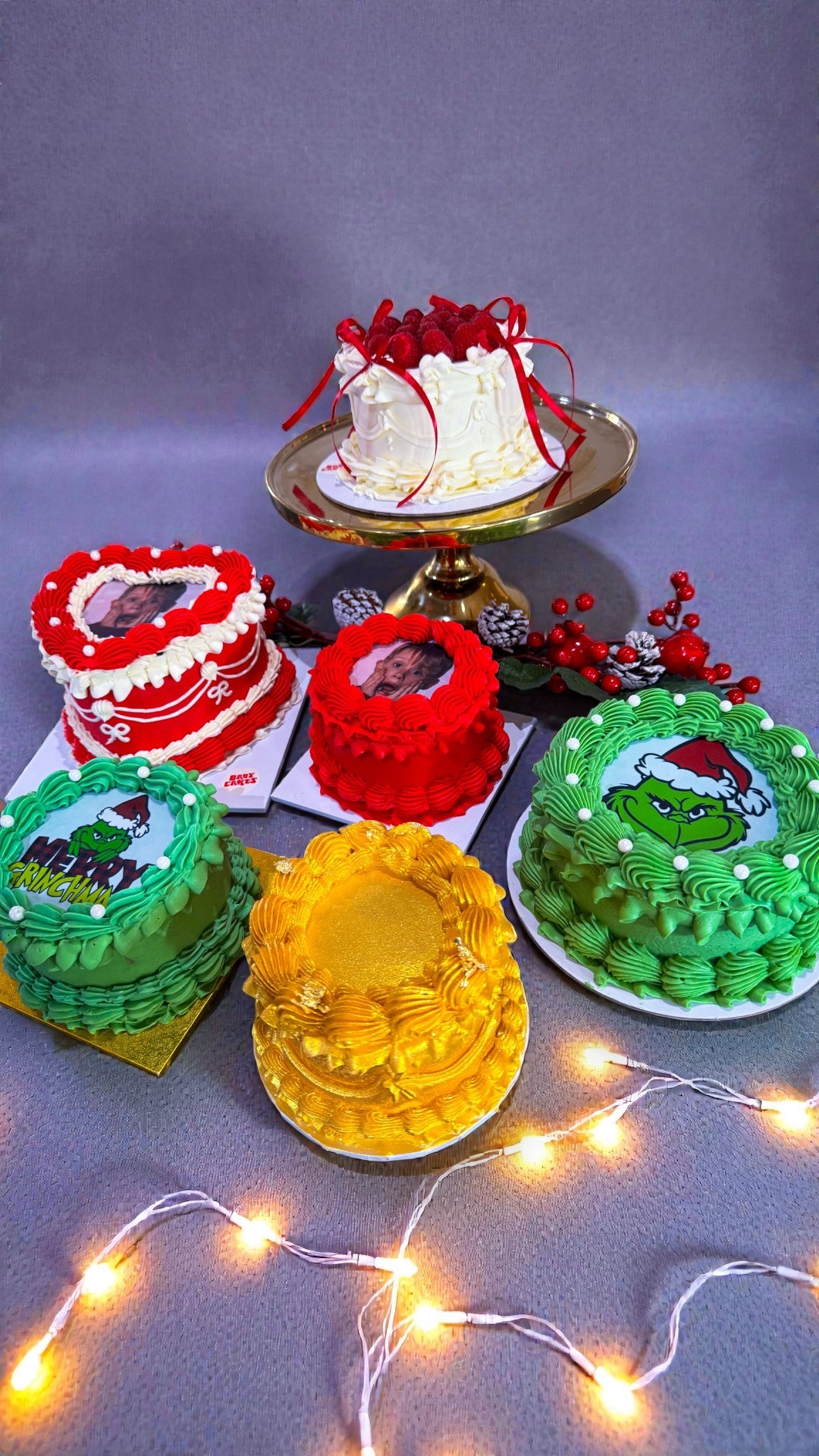 π Raspberry Ribbon Christmas Mini