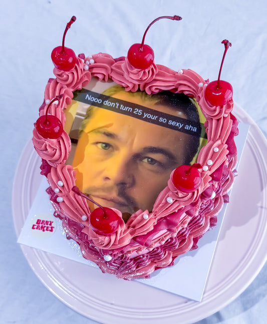 Vintage add on- customised photo print. Your unique photo or branding printed on edible icing.