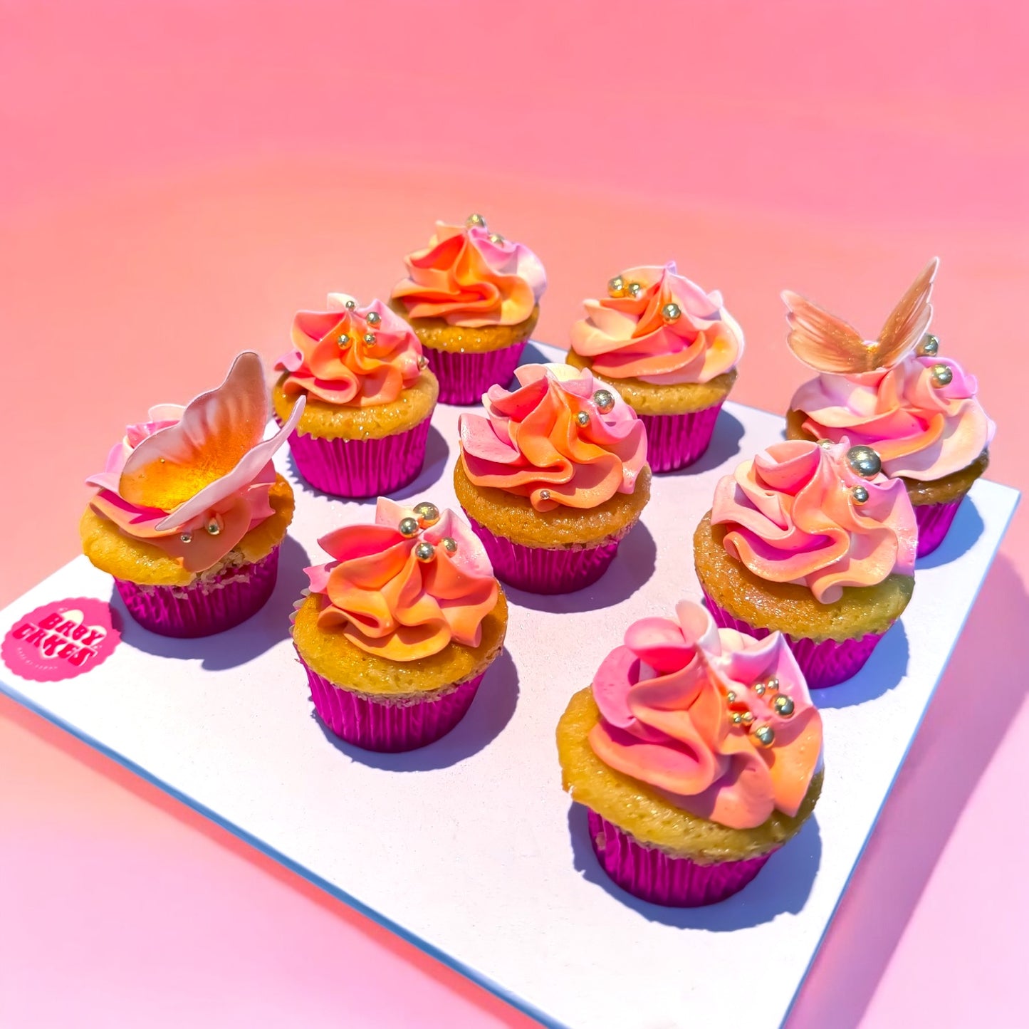 12 Custom Mini Cup cakes