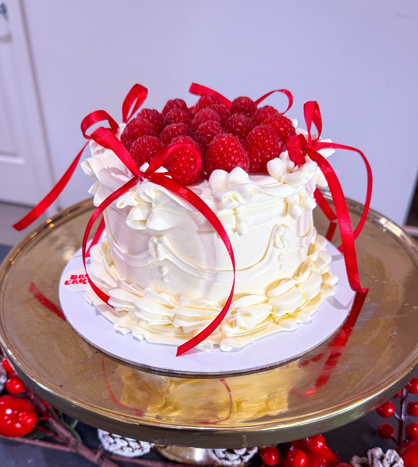 🍓 Raspberry Ribbon Christmas Mini